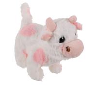 BRIGHTFUFU Juguete de Peluche Interactivo de Vaca Juguete Musical y Educativo Mascota Electrónica Mugido Fomentar Responsabilidad Pequeños