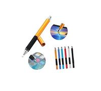 BRIGHTFUFU Lápiz Táctil para Pantallas Táctiles Disco Transparente y Punta Textil, para Escribir y Dibujar en Apps, Compatible con Tablets y Teléfonos Móviles