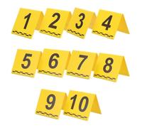 BRIGHTFUFU Marcadores de Evidencia Forense 1-10, 10 Tarjetas Resistentes y Ligeras para Uso en Escenas del Crimen y Eventos de Investigación Policial