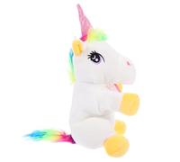 BRIGHTFUFU Marioneta de Mano Unicornio de Peluche Suave Títere Interactivo para Juguete Decorativo de Duradera Regalo Infantil para Desarrollo Comunicativo