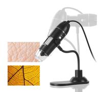 BRIGHTFUFU Microscopio Digital USB Portátil Lupa de 1000 Aumentos, Luz LED y Conexión USB, Material Plástico, Adecuado para Identificación de Jade y Porcelana