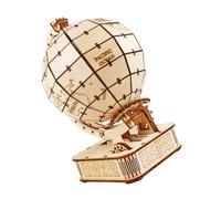 BRIGHTFUFU Puzzle Educativo de Madera para de Globo Terráqueo Didáctico para Aprender Geografía y Estimular la Imaginación Regalo Infantil