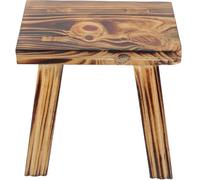 BRIGHTFUFU Taburete de Madera Maciza Pequeño, Portátil y Reutilizable | Bordes Lisos y Fácil de Limpiar, para Habitación Sencilla o Clásica, Uso Infantil y Familiar