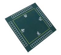BRIGHTFUFU Tapete Antideslizante Verde para Mesa de Mahjong y Dominó, Cuadrado de Poliéster y Goma, Protección Duradera y Reducción de Ruido