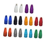 BRIGHTFUFU Tapones de Válvula Presta para Bicicleta Estilo Francés, 20 Piezas Multicolor, Aleación de Aluminio Anodizado, Cubiertas Antipolvo Duraderas, Uso en Neumáticos de Ciclismo