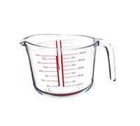 BRIGHTFUFU Taza Medidora Adecuado para Uso y Repostería de Templado Escala, Ligera y Fácil de Limpiar Copa Redonda para Medir Líquidos