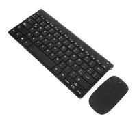 BRIGHTFUFU Teclado Inalámbrico y Diseño Minimalista de Resina Negro Conectividad Fiable para Ordenador Adecuado para Práctica de Escritura y Uso Diario