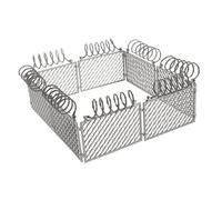 BRIGHTFUFU Vallas Miniatura de Plástico para Construcción DIY Accesorio Versátil para Micro Cercado Decorativo Flexible para de Prisión y Guerra Color Gris Realista