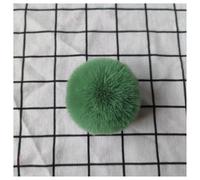 BrightGlow 20 pompones de piel sintética, pompones de piel de conejo, pompones suaves para manualidades, pompones de piel sintética, pompones de peluche esponjosos, pompones para gorras, decoración