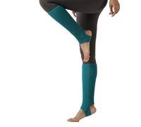 BrightGlow Calcetines de punto cálidos, calentadores de ballet, calentadores de piernas, para mujer, con orificio en el talón, calentadores de piernas, calcetines térmicos para ballet, fitness, yoga,