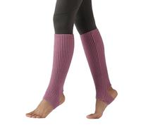BrightGlow Calcetines de punto cálidos, calentadores de ballet, calentadores de piernas, para mujer, con orificio en el talón, calentadores de piernas, calcetines térmicos para ballet, fitness, yoga,