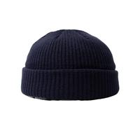 BrightGlow Gorro de invierno para hombre y mujer Trawler Beanie Watch Hat Roll-up Edge Skullcap Short Fischer Mütze mit Strickbündchen Beanie Mütze Warm Skimütze Acryl Strickmütze, Azul#1, Talla única