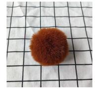 BrightGlow Lot de 20 pompones de pelo sintético - Pompones de pelo de conejo - Pompones suaves para bricolaje - Pompones de pelo sintético esponjoso - Para gorro - Decoración de Navidad -