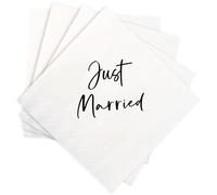 BrightGlow Servilletas de papel para boda, servilletas de cóctel, servilletas de papel para bodas, cumpleaños, compromisos, 100 unidades