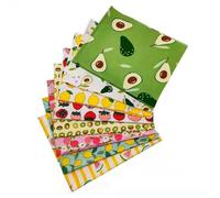 BrightGlow Tela de algodón patchwork, paquete de tela 100% algodón, tela para quilting, lote de 8 piezas 19.7"x19.7"(50x50cm), telas de sarga, retales de tela, lote de telas DIY, tela de algodón para