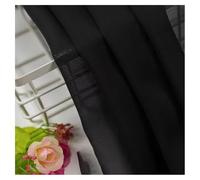 BrightGlow Tela de gasa por metro Telas de boda Gasa para caminos de mesa Telas para coser Tela transparente rústica Telas para ropa Tela decorativa para boda y fiesta Negro 100 X 150CM