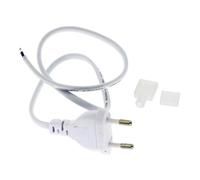 Brightium Adaptador de Cable para Tira LED 220Vac, compatible con diferentes modelos, facilita la conexión y uso eficaz de sistemas de iluminación LED.