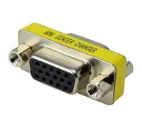 Brightium Adaptador HD15 hembra a hembra, prolongador, transmisión de video VGA, ideal para conectar monitores y equipos de proyección.