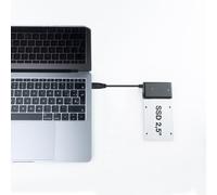 Brightium Adaptador USB 3.0 a SATA para Discos Duros de 2.5" y 3.5", conexión USB-A, Incluye alimentador, Ideal para transferencias de Datos y Almacenamiento.