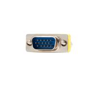 Brightium Adaptador VGA a VGA HDB15/M, conexión de Video para Pantallas, proyectores y Dispositivos Multimedia.