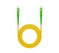 Brightium Cable de fibra óptica monomodo SC/APC-SC/APC 60m, LSZH amarillo - Ideal para conexiones de alta velocidad y transmisión de datos en red.