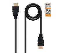 Brightium Cable HDMI 2.0 certificado, 4K@60Hz, conexión A/M a A/M, longitud 3m, ideal para transmitir video y audio de alta definición entre dispositivos.