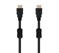 Brightium Cable HDMI V1.4 5.0m con ferrita, alta velocidad y HEC. Ideal para conectar dispositivos multimedia y transmisión de video y audio de alta calidad.