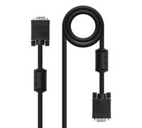 Brightium Cable SVGA 1.8 m con ferrita, HDB15/M a HDB15/M, ideal para conectar computadoras a monitores y proyectores, mejora la calidad de señal.