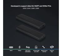 Brightium Caja Externa M.2 NGFF/NVMe USB 3.1 Gen 2 Negra, Alta Velocidad de Transferencia, Ideal para almacenar y Acceder a Datos de Forma portátil.