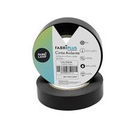 Brightium Cinta Aislante de PVC Negra 19mm x 20m, flexible y duradera, ideal para trabajos eléctricos y aislamiento de cables.