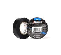 Brightium Cinta PVC blanca 19x20x0,13mm, ideal para aislamiento eléctrico y protección de cables.