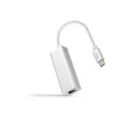 Brightium Conversor USB-C a Ethernet, 1 Gbps, 15 cm, Color Plata, para conexión a Internet por Cable y Transferencia de Datos rápida.