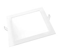 Brightium Downlight LED cuadrado blanco 18W, alta eficiencia, larga duración, ideal para iluminación de interiores y ahorro energético.