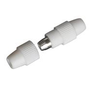 Brightium Empalme de cable para antena 9,5 mm, alta calidad, ideal para conexiones de señal y mejora en recepción de televisión.