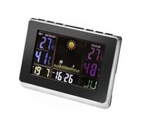 Brightium Estación meteorológica Interior/Exterior con conexión USB, visualización en Color, medición de Temperatura y Humedad, Ideal para monitoreo Ambiental.