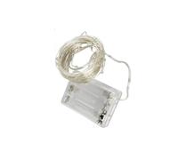 Brightium Guirnalda de luces LED de alambre de cobre, batería 3AA, 2 m, RGBY, ideal para decoración y ambientación en eventos y fiestas.
