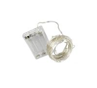 Brightium Guirnalda de luces LED inalámbrica 2m (PVC y cobre), RGBY, funciona con pilas 3AA, ideal para decoraciones festivas y ambientación.