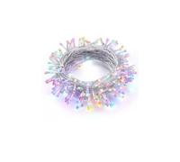 Brightium Guirnalda de luces LED planas con pilas 3AA, RGBY, 3m - Ideal para decorar eventos, fiestas y ambientar espacios interiores y exteriores.