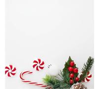 Brightium Guirnalda LED de Cuerda de 1.8mts con 20 LEDs Calidos en Formato Estrellas, Piñas y Bayas Rojas, ideal para Decoración Navideña y Ambientes.