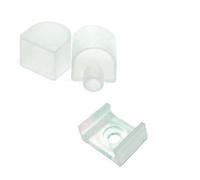 Brightium Pack de tapones y grapas para tira de funda, compatibles con productos de iluminación, ideales para fijar y proteger cables.