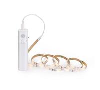 Brightium Tira LED de bajo voltaje 1m con sensor de movimiento, ideal para iluminar espacios y mejorar la seguridad.