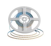 Brightium Tira LED - tira de 120 LEDs, 8W, 3000K, IP20, 24V, grosor de 3 mm, con doble PCB en color blanco. Ideal para iluminación ambiental.*