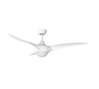 Brightium Ventilador DC 24W Blanco, 3 Aspas, 6 Velocidades, 134dB, 3000-4500-6000K, Control Remoto, Memoria, Temporizador, Iluminación y Confort.