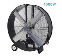 Brightium Ventilador industrial 1000W, 112dB, 2 velocidades, con ruedas; ideal para ventilación en espacios grandes y mejora del flujo de aire.