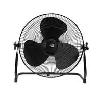 Brightium Ventilador industrial DC solar 25W, 3 velocidades, 3 aspas, puerto USB, orientable, 43x46x40 cm, ideal para ventilación eficiente y sostenible.