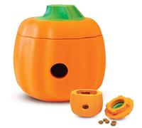 Brightkins Dispensador de Premios Tough & Tumble Calabaza, Juguete Interactivo y Resistente para Perros