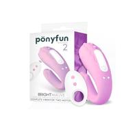 Brightmauve Vibrador para Parejas Doble Motor Control Remoto USB Silicona
