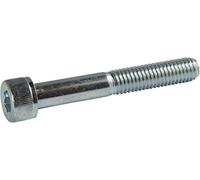 Brighton-Best Internacional 872175 - Tornillo de cabeza de zócalo chapado en zinc, acero de aleación, hexagonal, tamaño de rosca 1/4"-28, 5/8" de largo (paquete de 100)