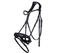 Briglia in cuoio con brillanti sul frontalino modello Livigno Hkm Sports Equipme