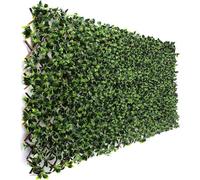 Brigros - Seto Artificial de celosía de Sauce 120 x 30 cm con Hojas Decorativas, seto Falso Exterior Opaco Ideal para Balcones y Jardines, imitación seto de Exterior Rollo